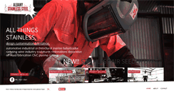 Desktop Screenshot of albanystainlesssteel.com